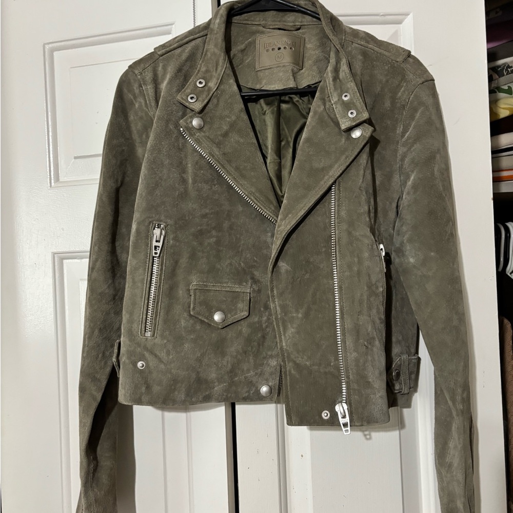 Blank NYC Olive Leather Jacket